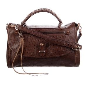 REBECCA MINKOFF embossed leather shoulder bag